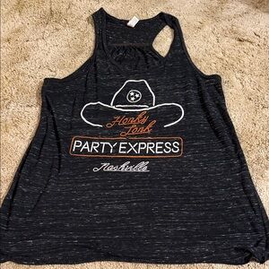 Black Honky Tonk Party Express Tank Top